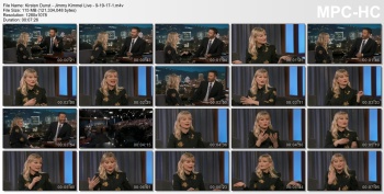 Kirsten Dunst - Jimmy Kimmel Live - 9-19-17