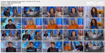 Maggie Gyllenhaal & James Franco - The View - 9-15-17