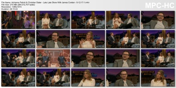 Adrianne Palicki & Christian Slater - Late Late Show With James Corden - 9-12-17